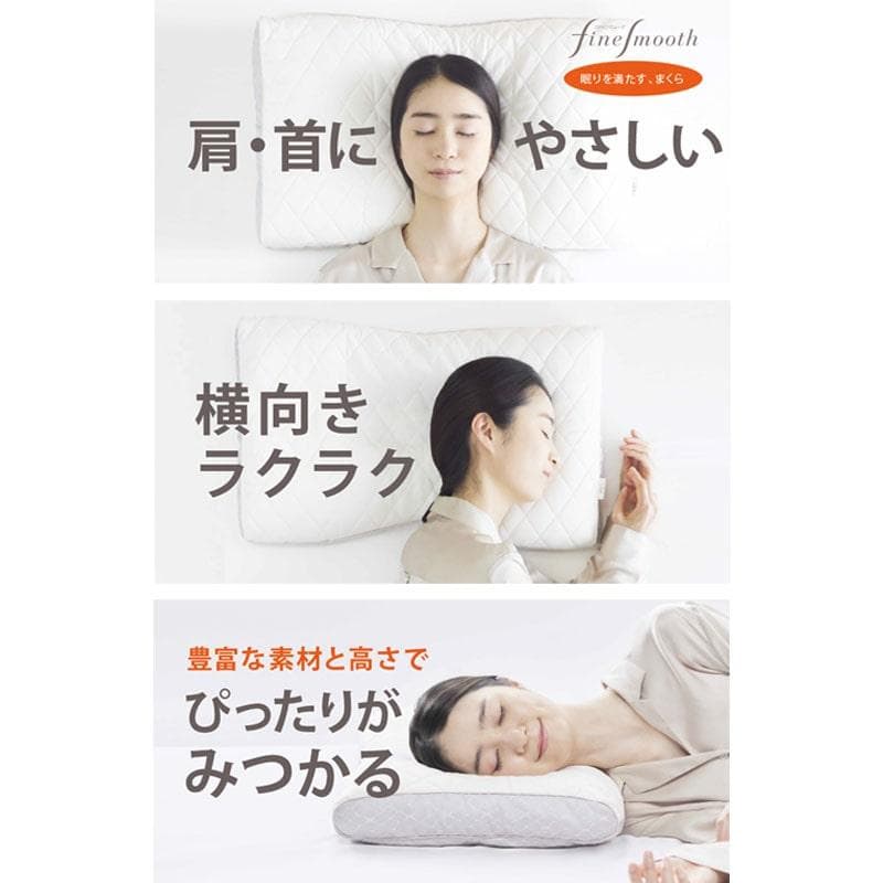 西川 ファインクオリティ フワリーヌわた枕 高め