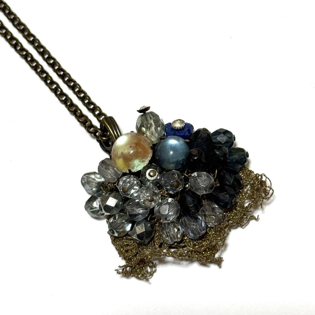 ヴィンテージサフィレットとアンティークブレードのペンダント　ネックレス