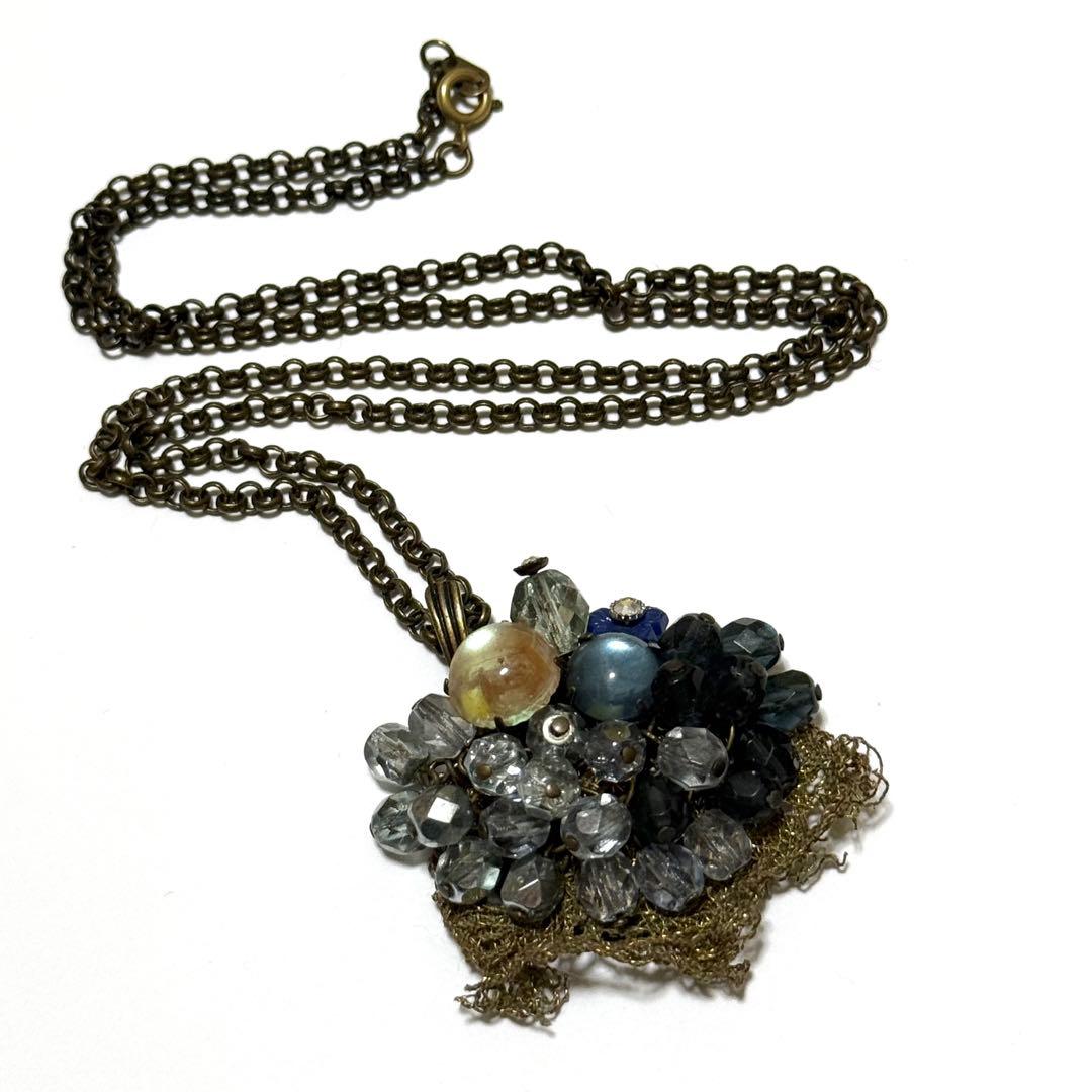 ヴィンテージサフィレットとアンティークブレードのペンダント　ネックレス