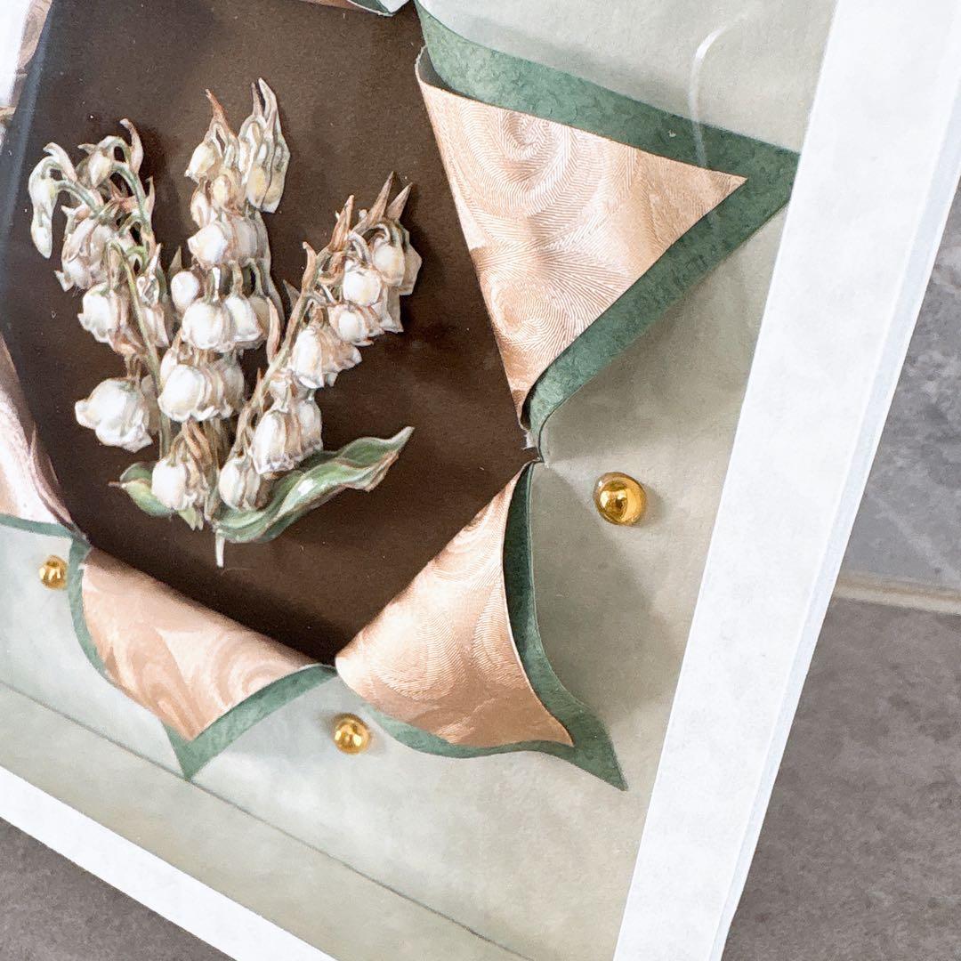 シャドーボックス×フランス額装アート【すずらん】⑅︎◡̈︎*