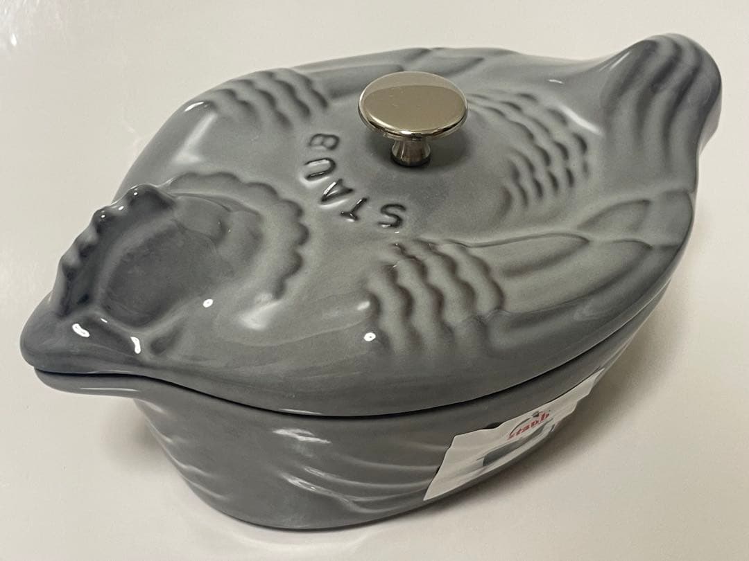 【未使用】ストウブ　スモールチキン　グレー