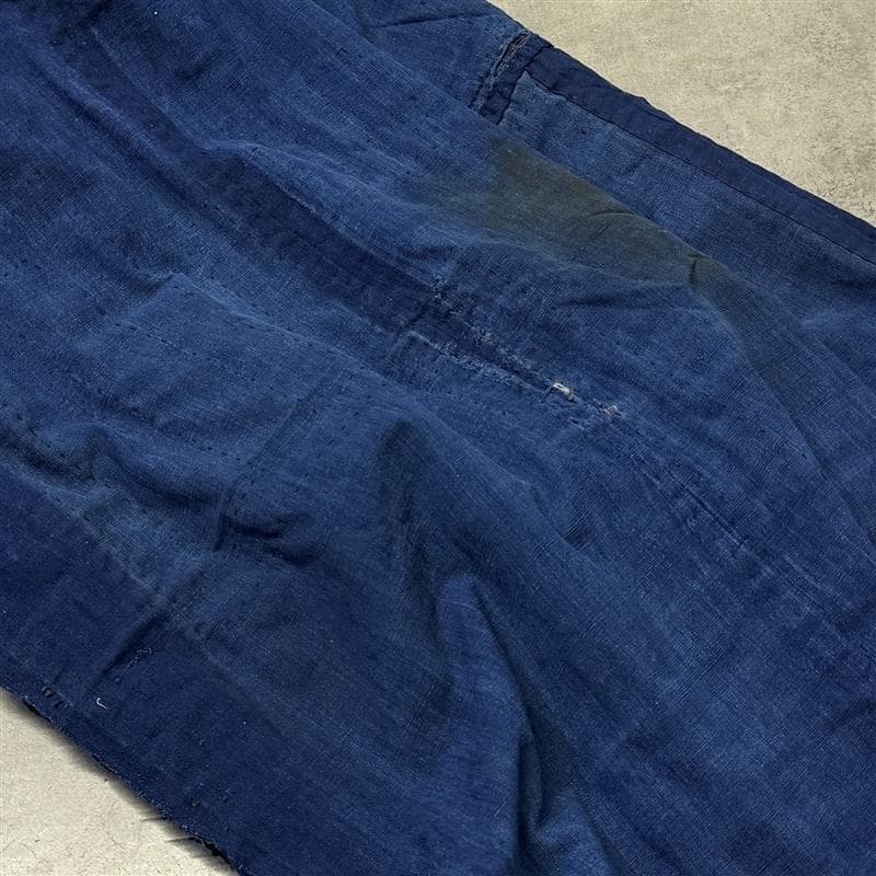 古布 木綿 藍染 刺子 継ぎ接ぎ 襤褸 ③ 5幅 縦170cm 横155cm