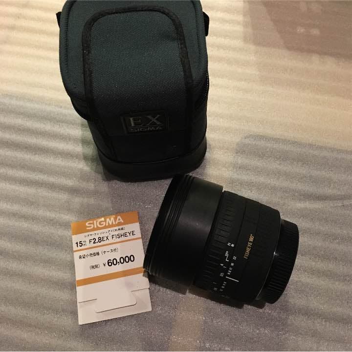 一眼レフカメラレンズ SIGMAシグマ　フィッシュアイレンズ