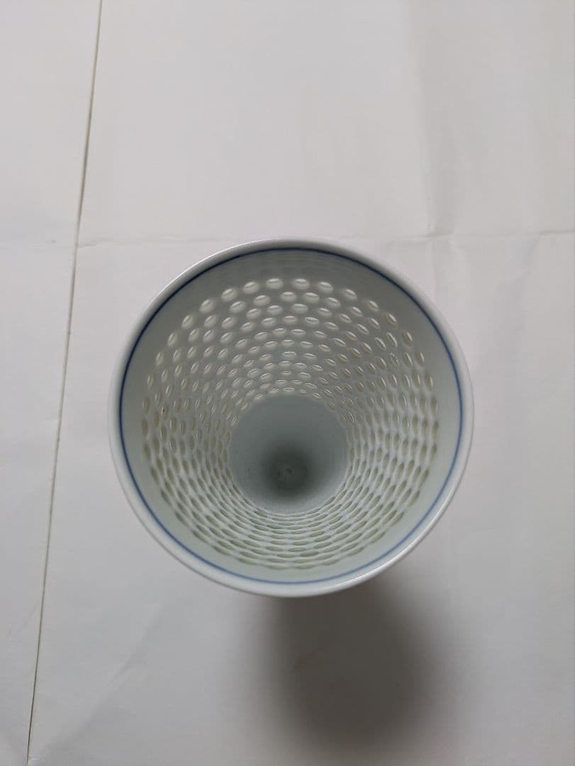 波佐見焼、丹心窯、フリーカップ、カップ＆ソーサー、水晶彫、青海波、箱無