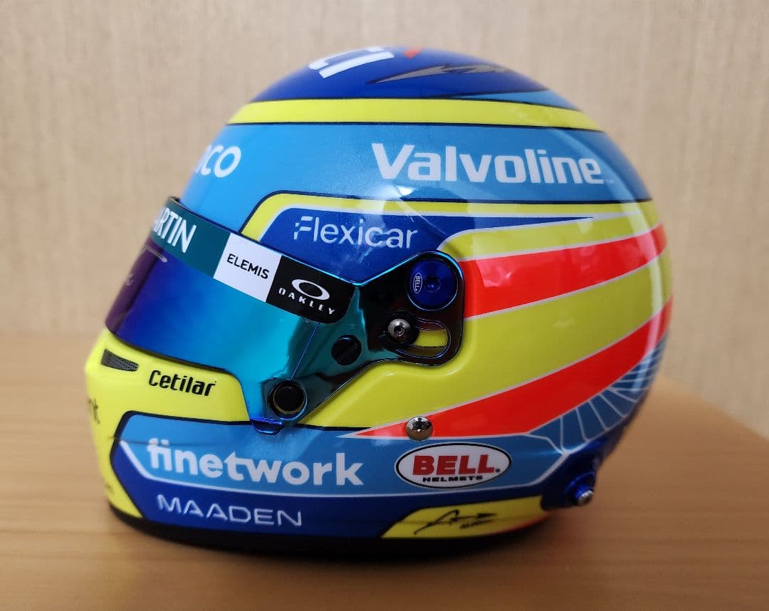 F.アロンソ直筆サイン、証明書付き 1/2ヘルメット 2025年本戦仕様
