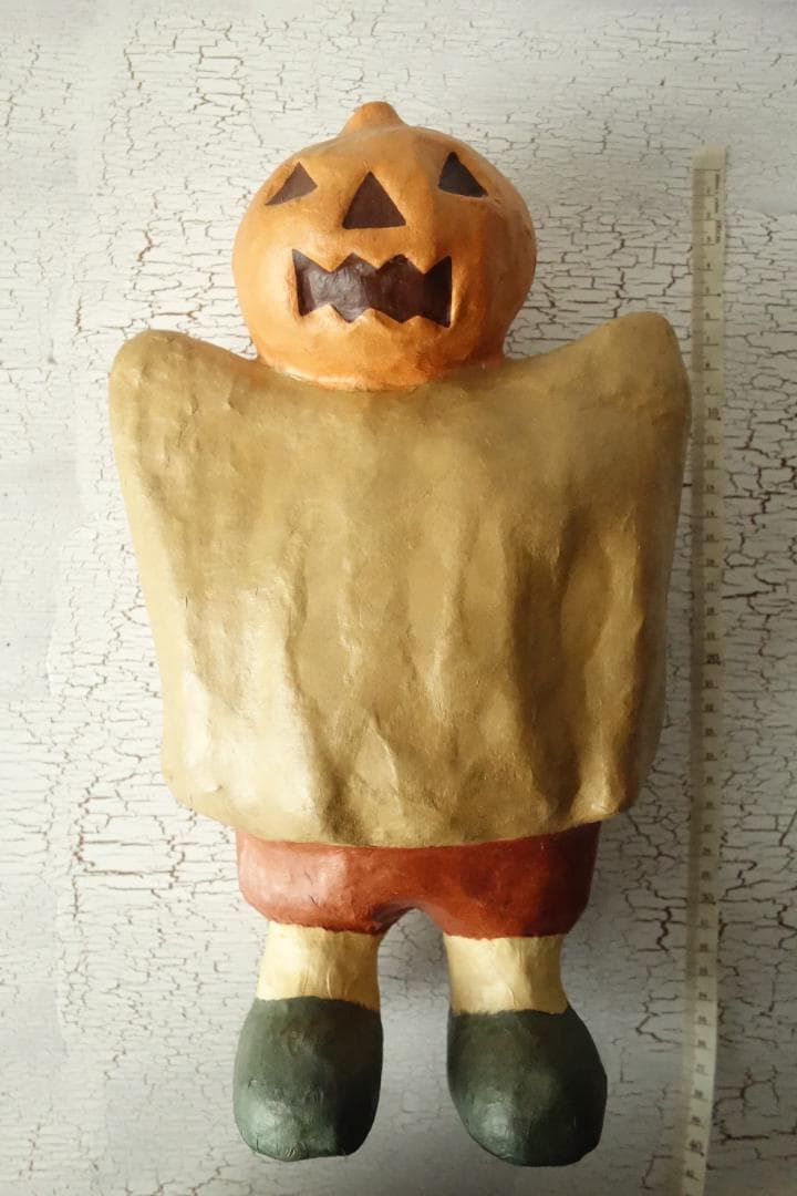 ROUND SQUARE ハロウィン 張り子のかぼちゃ人形 身長約34㎝