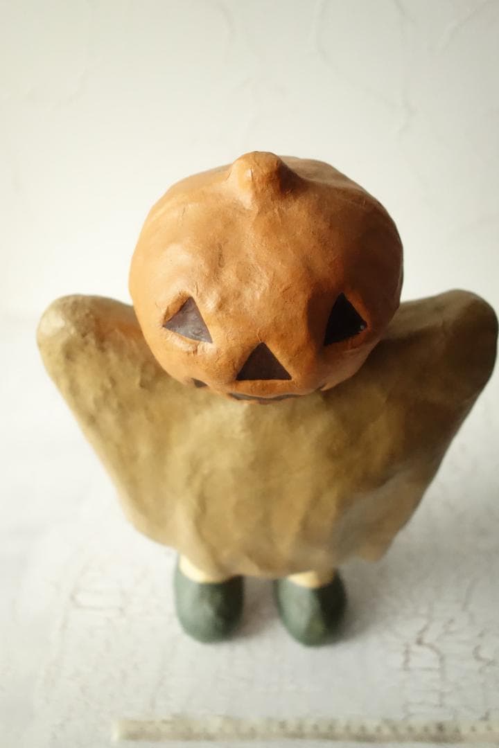 ROUND SQUARE ハロウィン 張り子のかぼちゃ人形 身長約34㎝