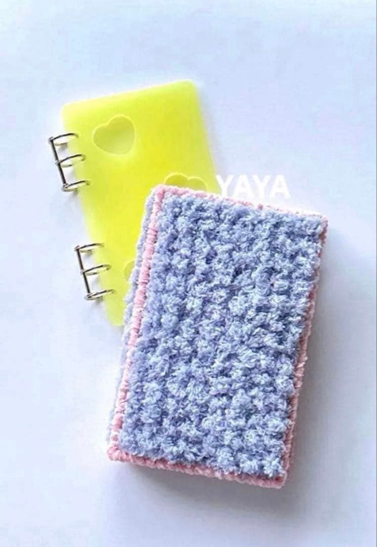 毛糸　バインダーカバー　オーダーページ　A6 saving challenge