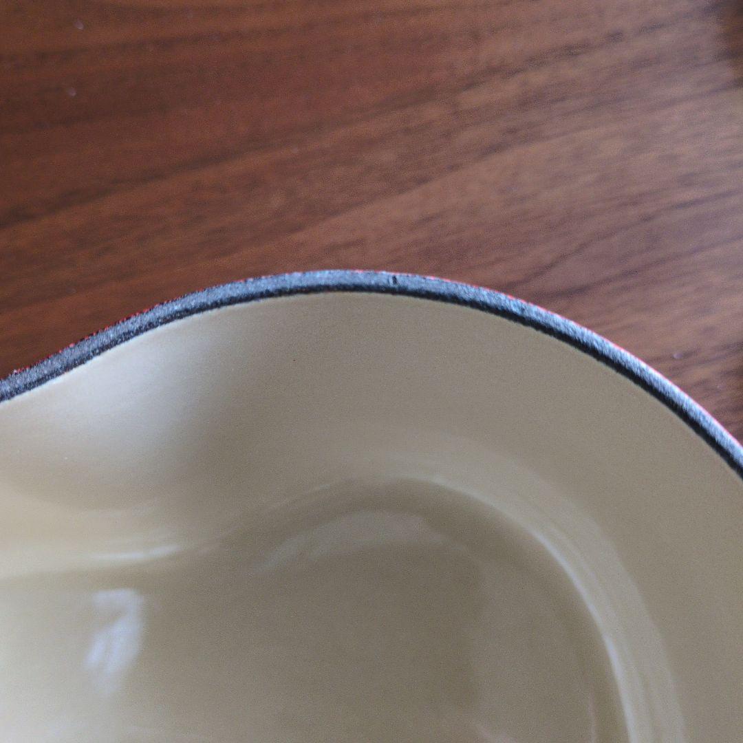 ル・クルーゼ　ハート型　赤　鍋