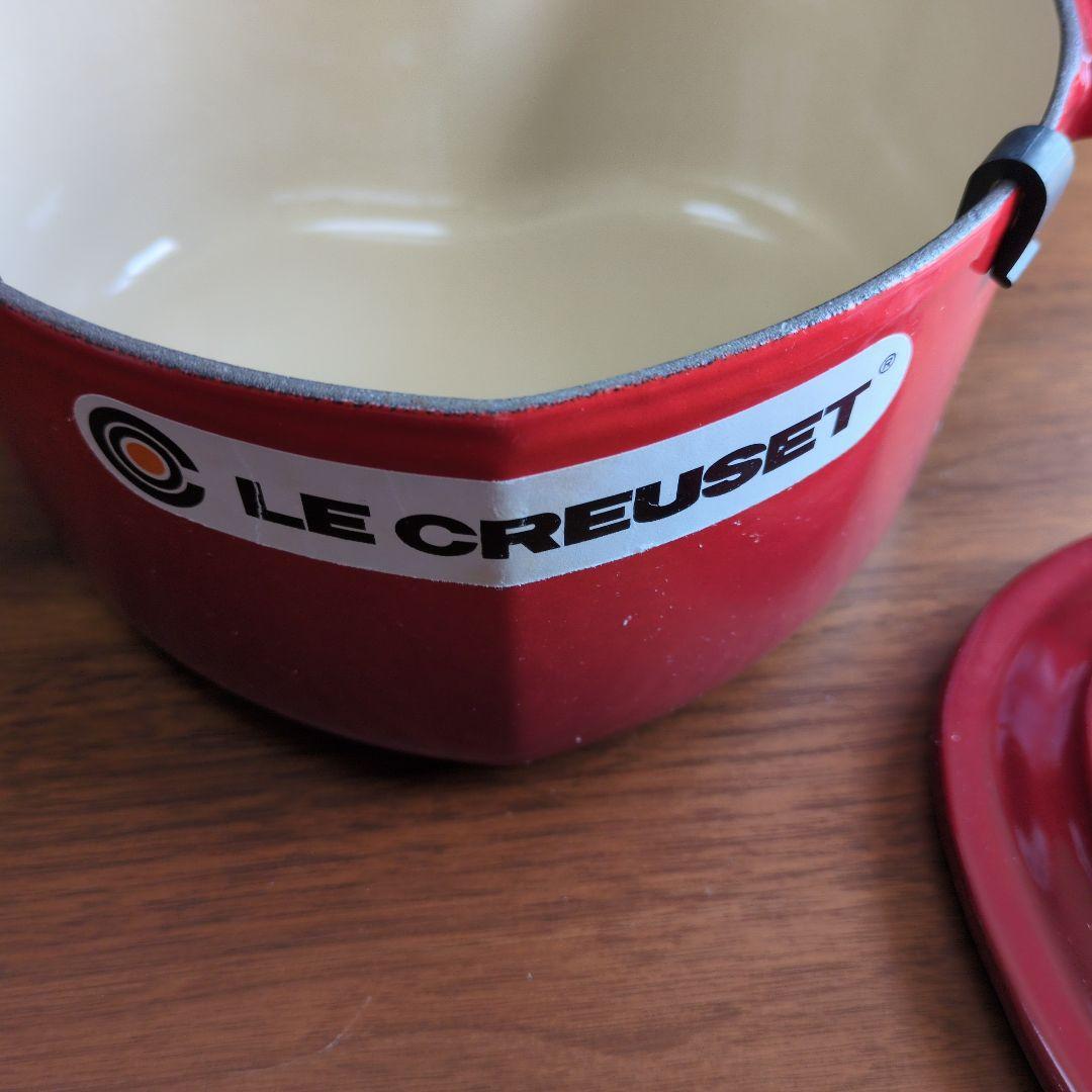 ル・クルーゼ　ハート型　赤　鍋
