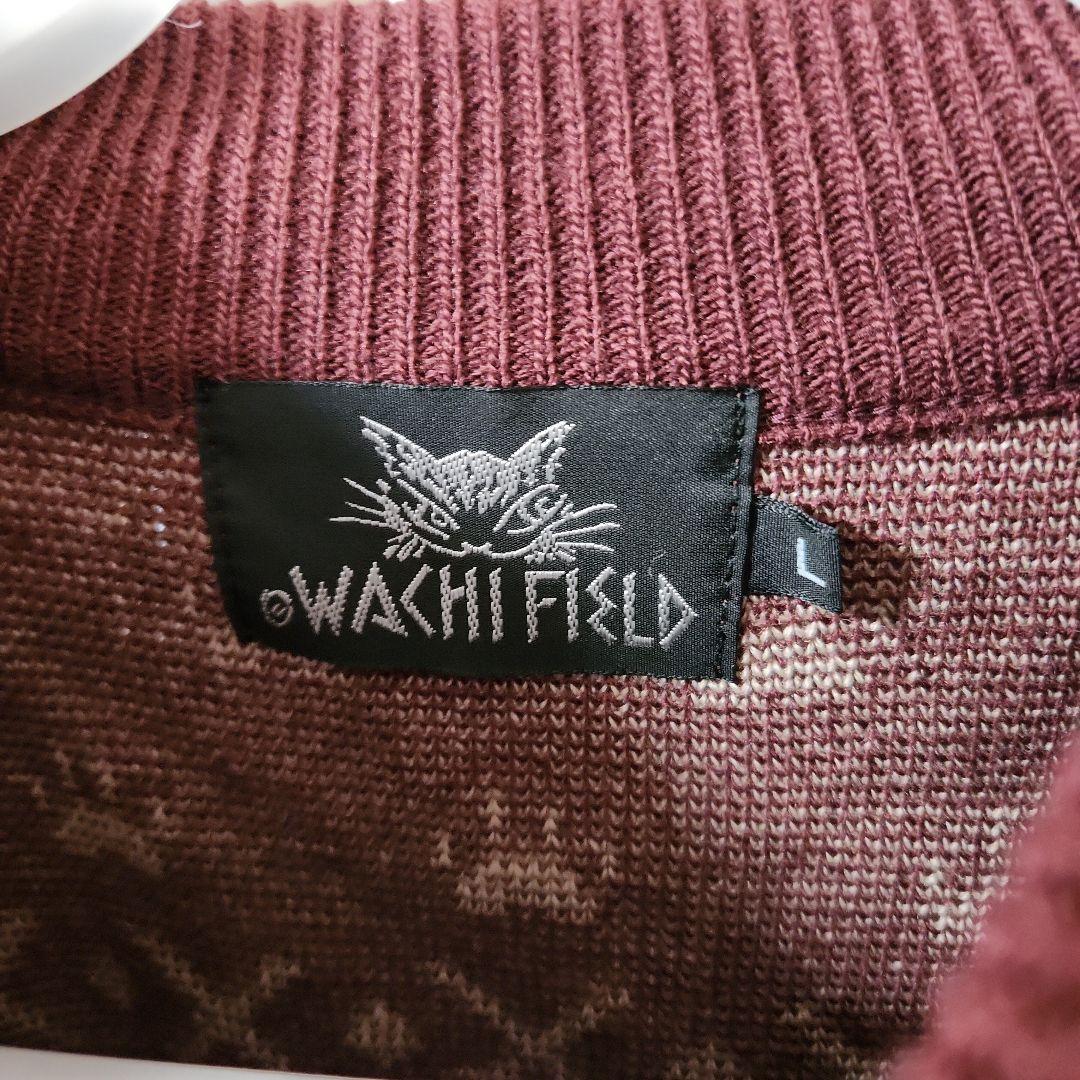 わちふぃーるどダヤンちゃんワインレッド ジップアップカーディガン