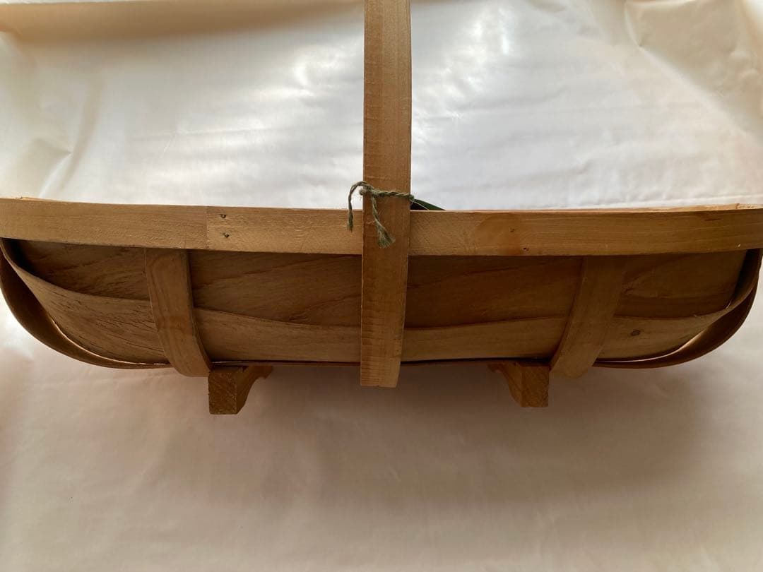 木製・楕円形・バスケット　（大）