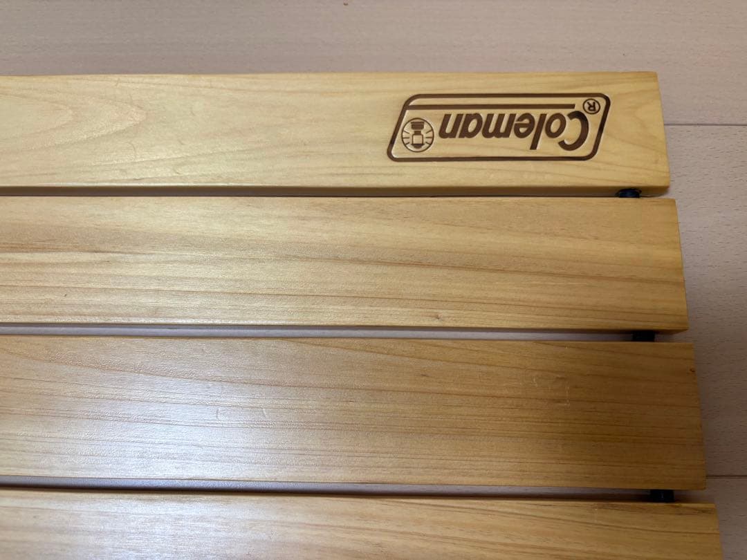 Coleman ナチュラルウッドロールテーブル120