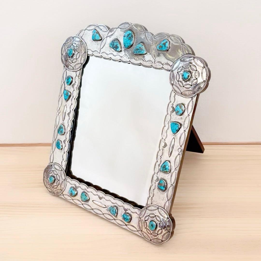 ラルフローレン ターコイズ デコレーション ミラー ヴィンテージコレクション