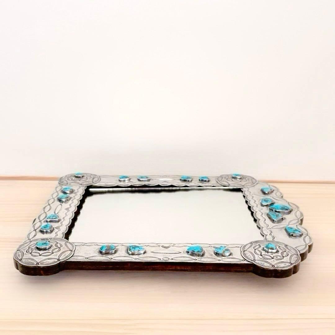 ラルフローレン ターコイズ デコレーション ミラー ヴィンテージコレクション