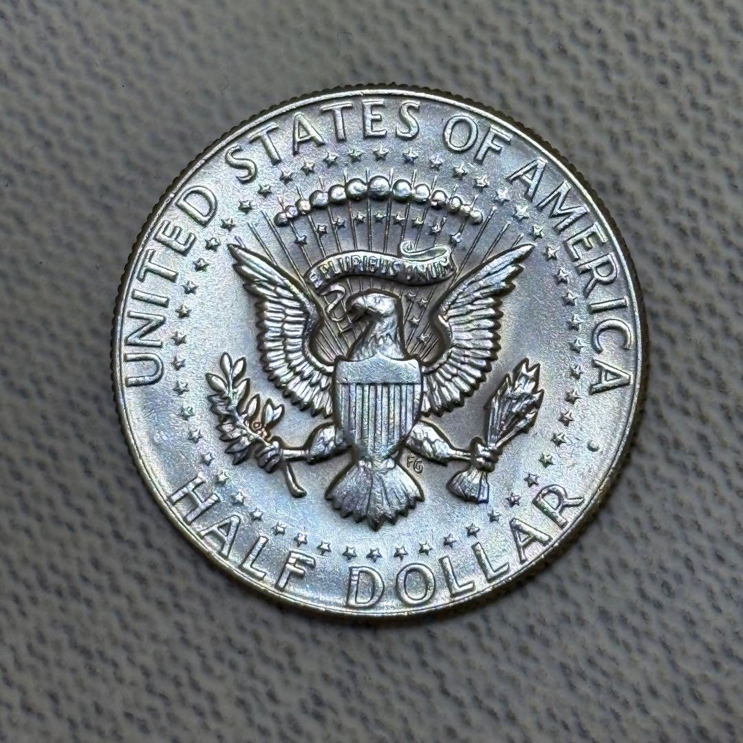 アメリカ　1969年 ケネディハーフ銀貨
