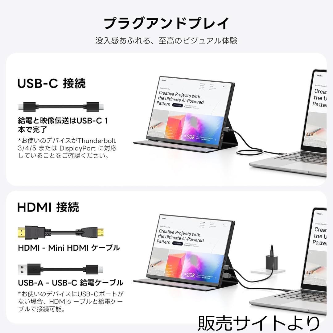 モバイルモニター 10.5インチ 420N 100%sRGB FHD1280P