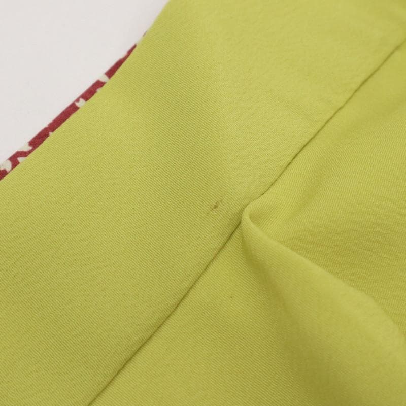 てるてる　お子様着物　毬ウサギ 黄緑色 化繊＋作り帯4点セット 11RG3