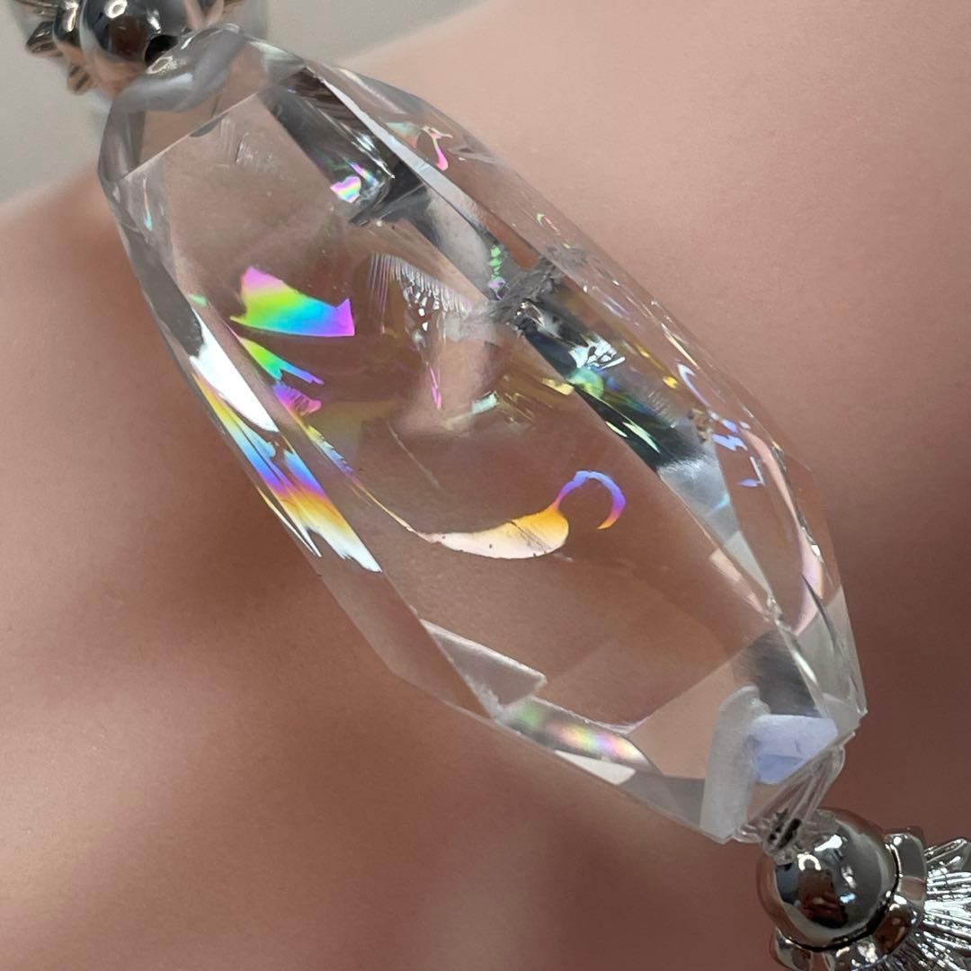 天然石 水晶ラフカット 水晶 ブレスレット