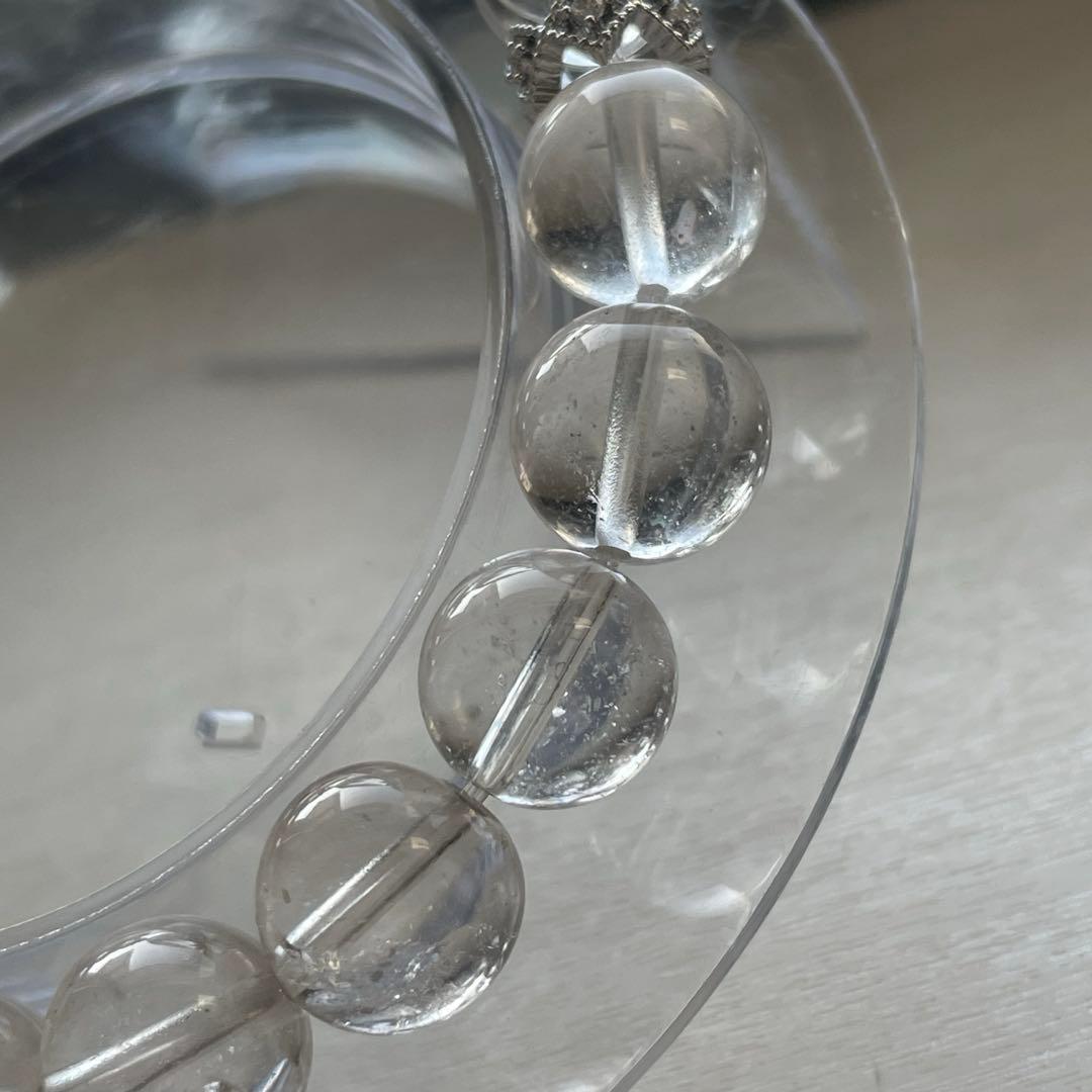 天然石 水晶ラフカット 水晶 ブレスレット