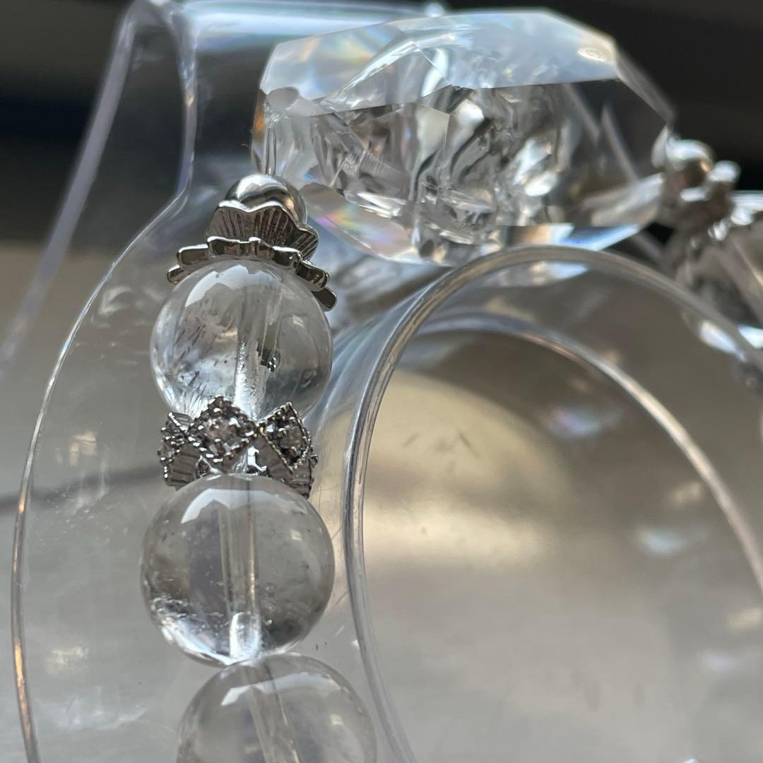 天然石 水晶ラフカット 水晶 ブレスレット