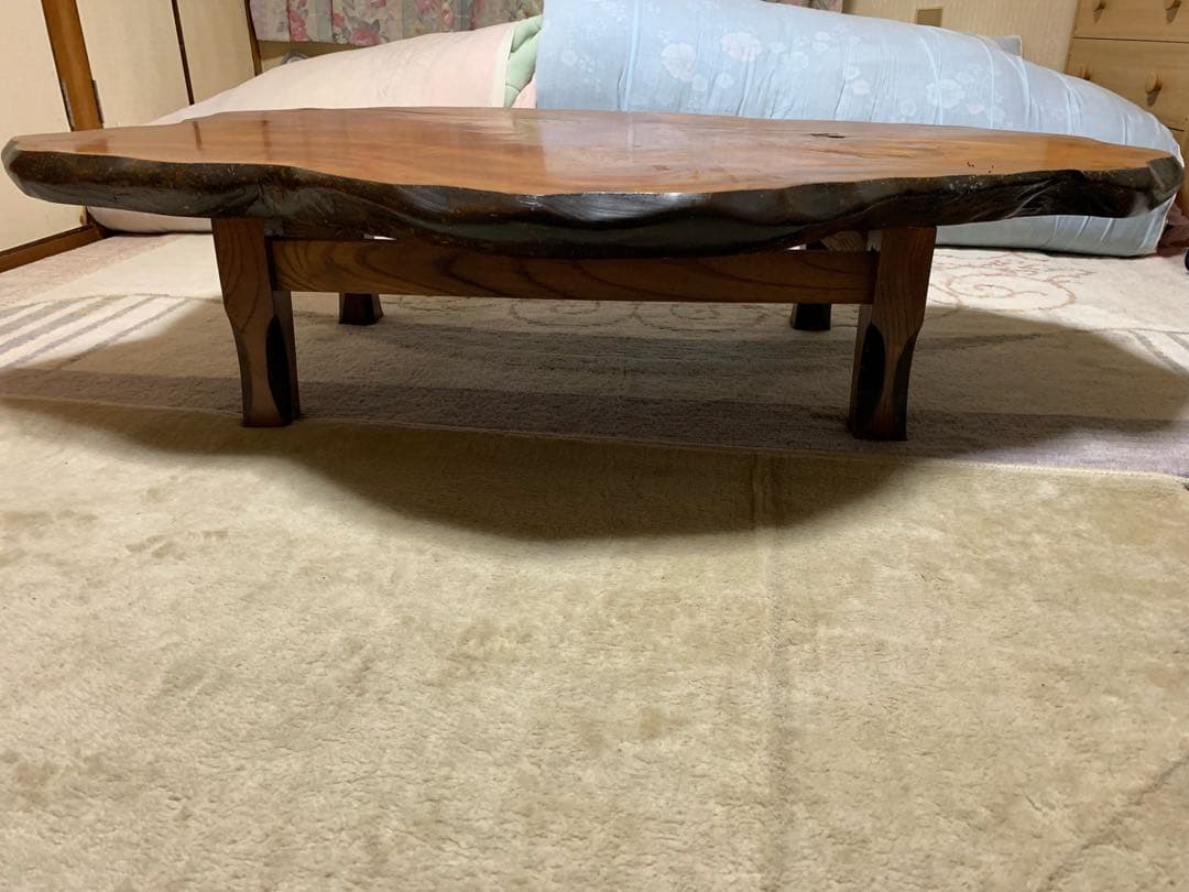 けやき机 一枚板 さるすべり