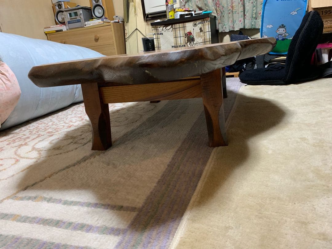 けやき机 一枚板 さるすべり