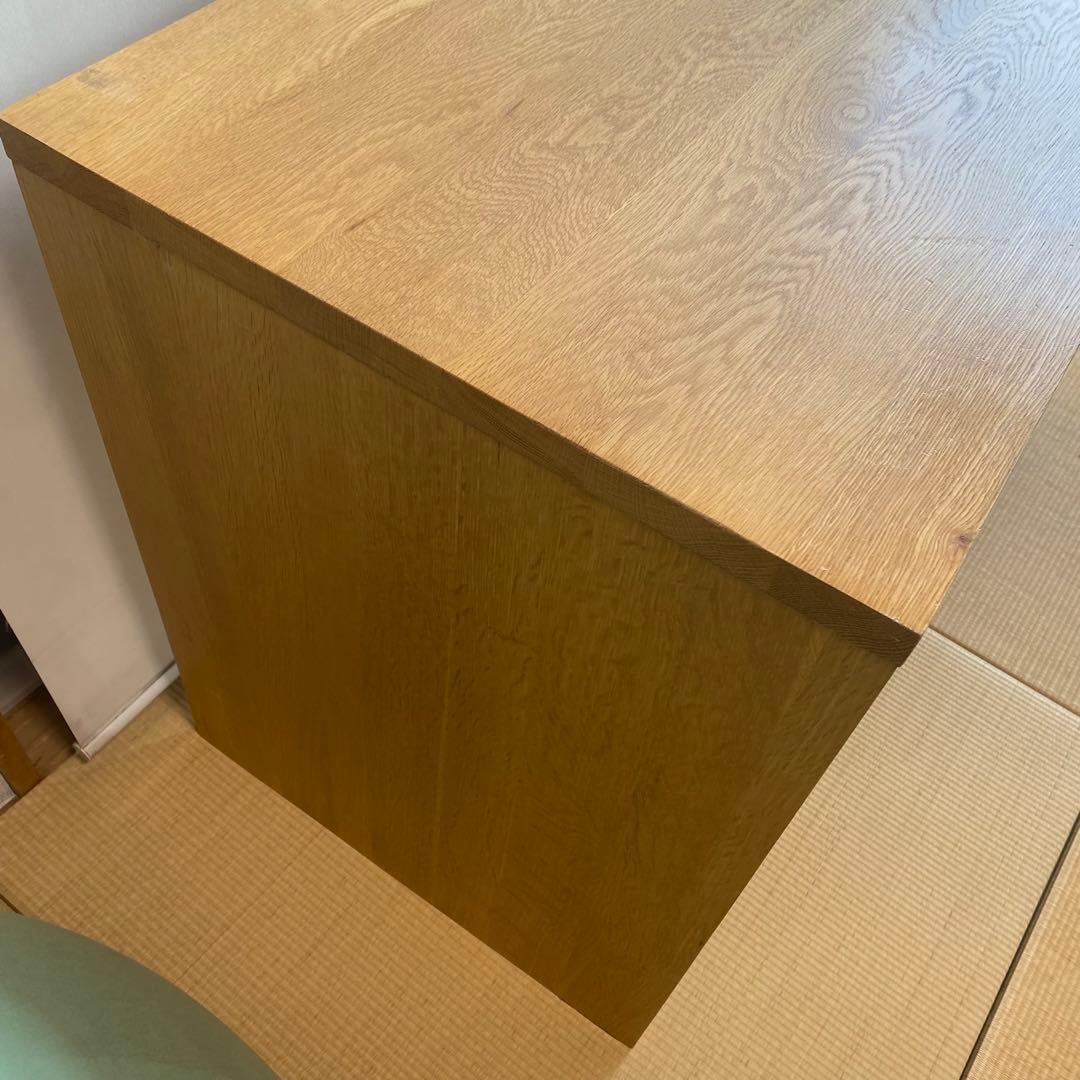 廃盤品　無印良品　MUJI コの字　デスク　無垢材デスク　テーブル　オーク材