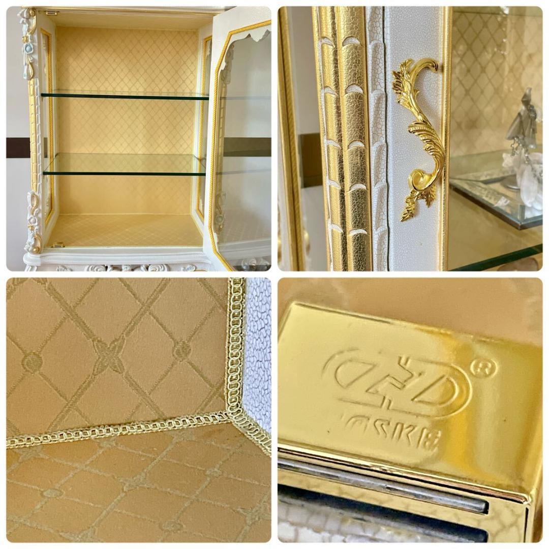 n3132r115 イタリア製 1ドアガラスキャビネット 繊細で美しい飾り棚