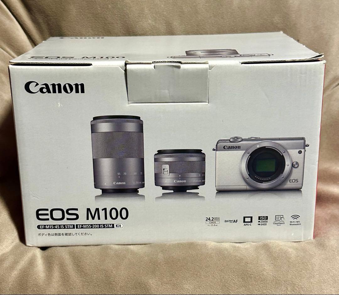 Canon EOS M100 ダブルズームキット ミラーレス一眼 ブラック