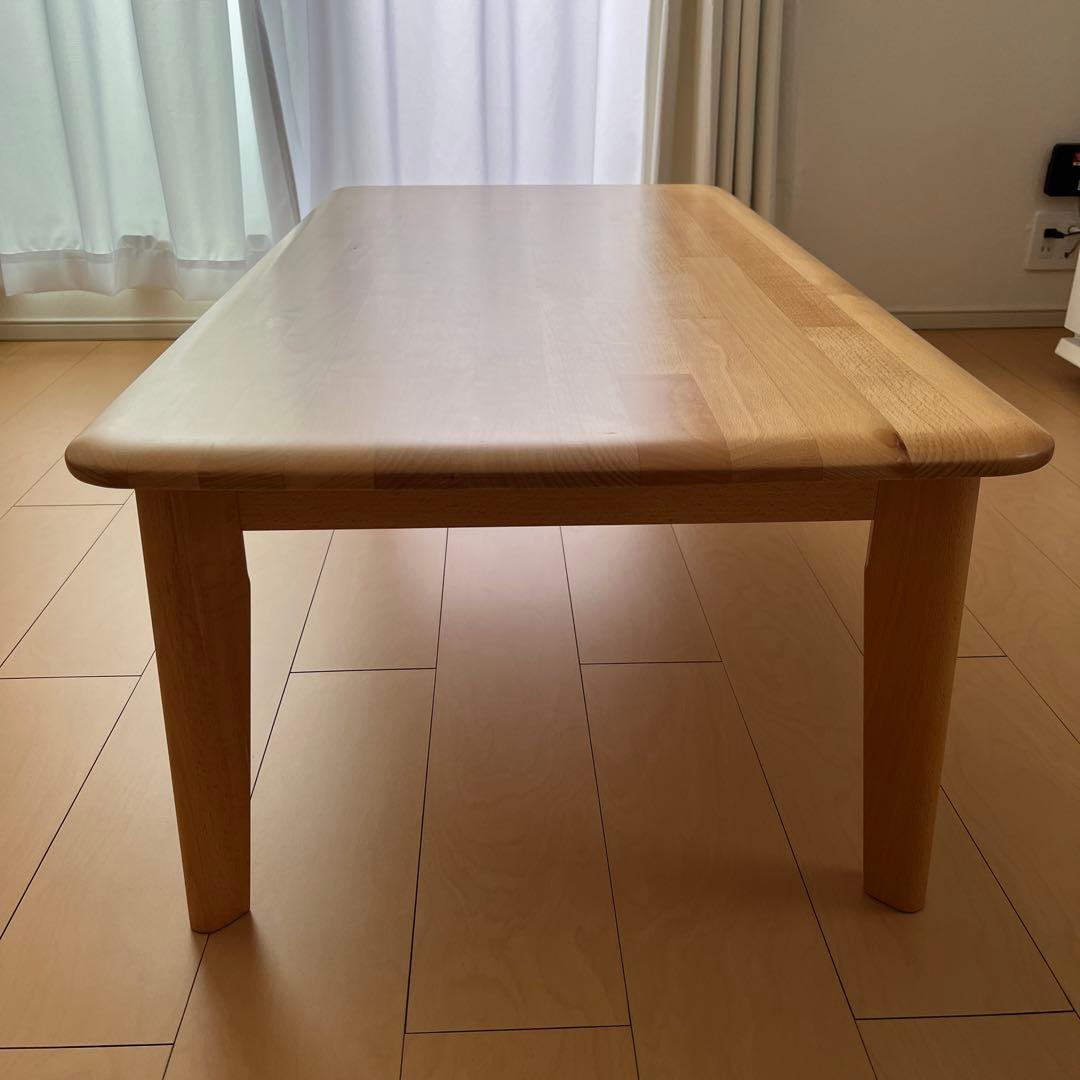 木製 長方形テーブル 約幅120cm x 奥行60cm x 高さ38cm