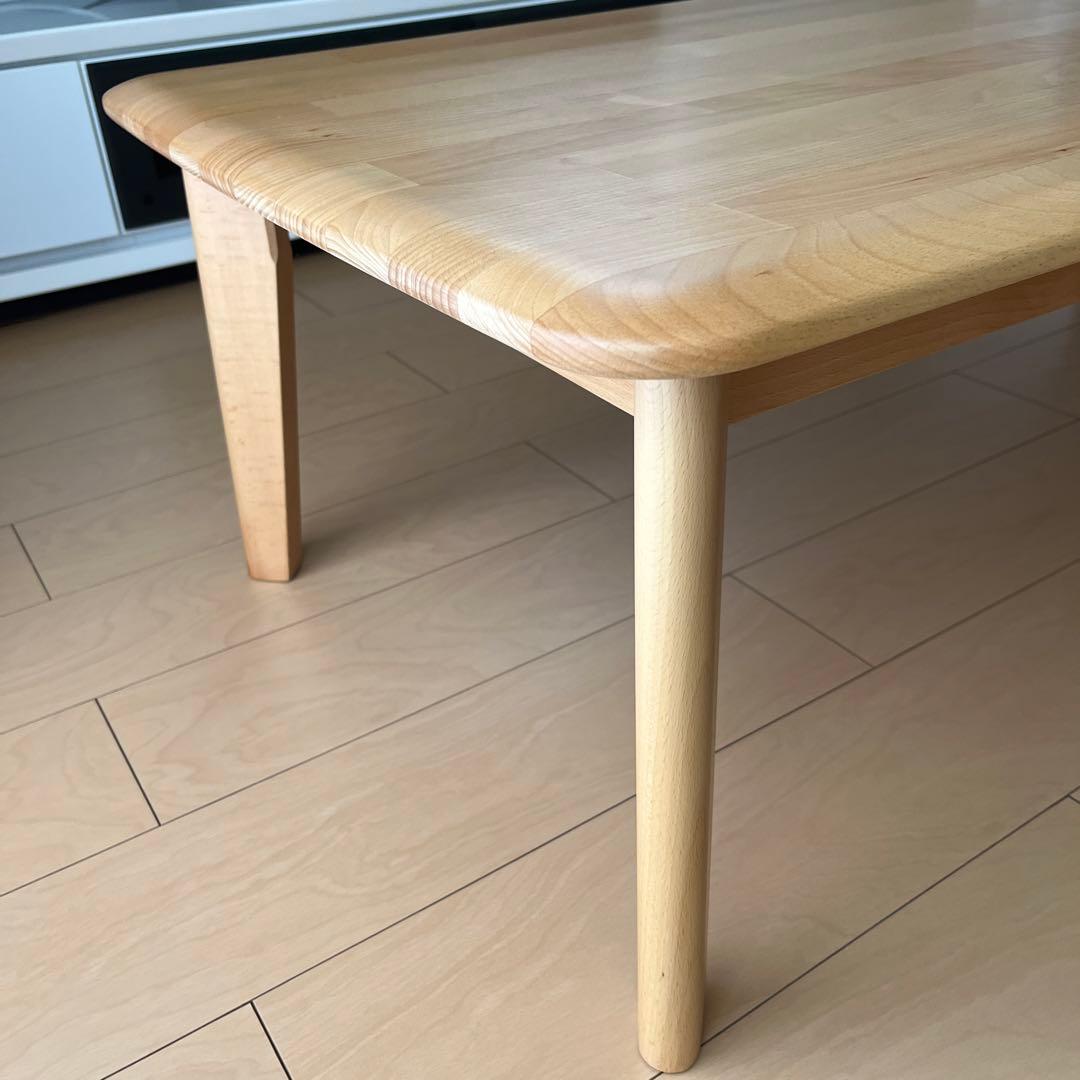 木製 長方形テーブル 約幅120cm x 奥行60cm x 高さ38cm