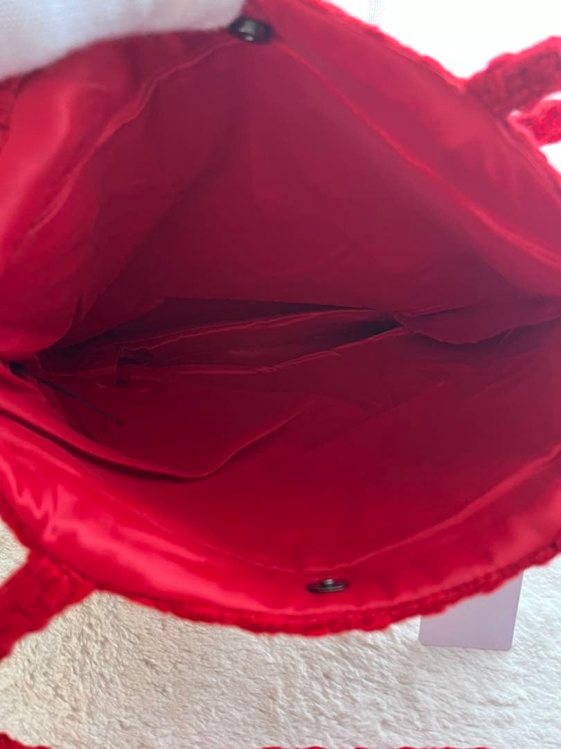 CHANEL ツイード トートバッグ　スパンコール　ノベルティ レッド