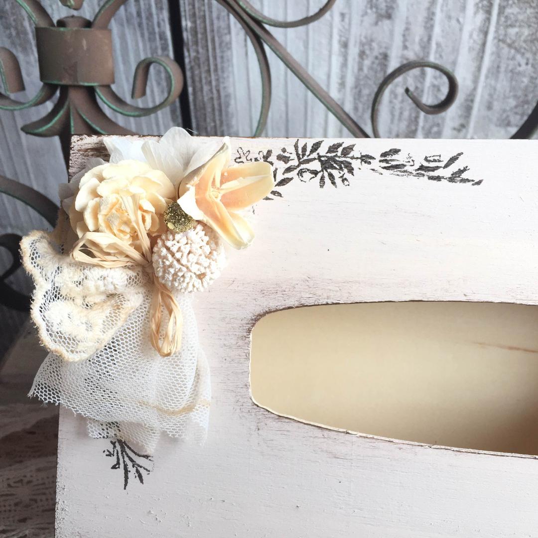 out     木製  ❁  ナチュラル ティッシュケース