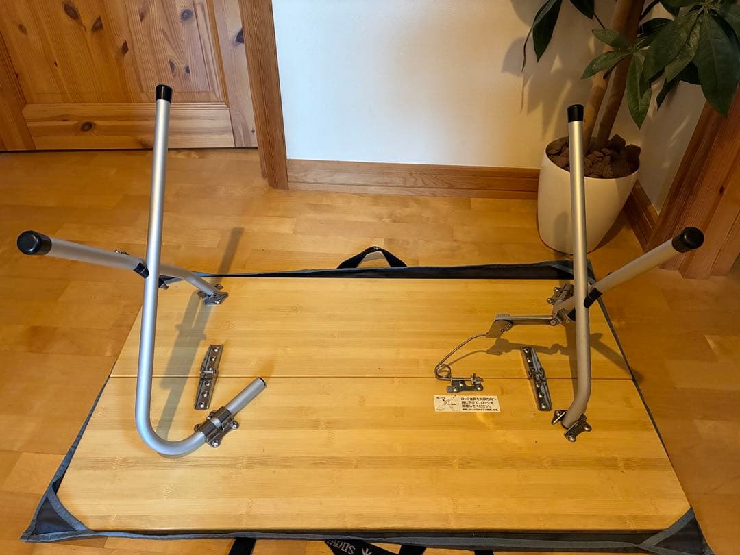 スノーピークワンアクションテーブル バック付き