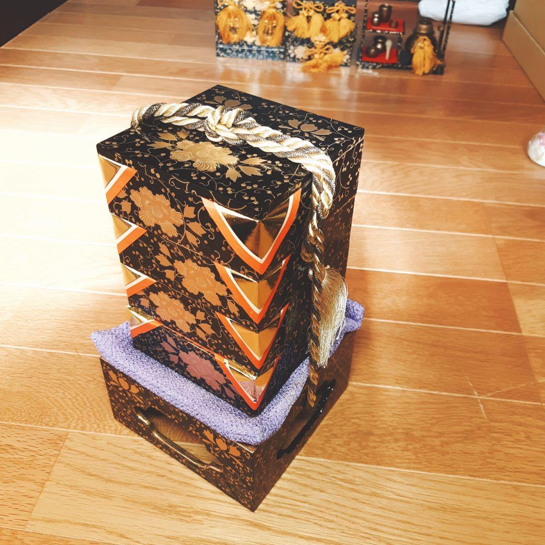 未使用品　高級御雛道具9点セット　35号 木製 雛飾り