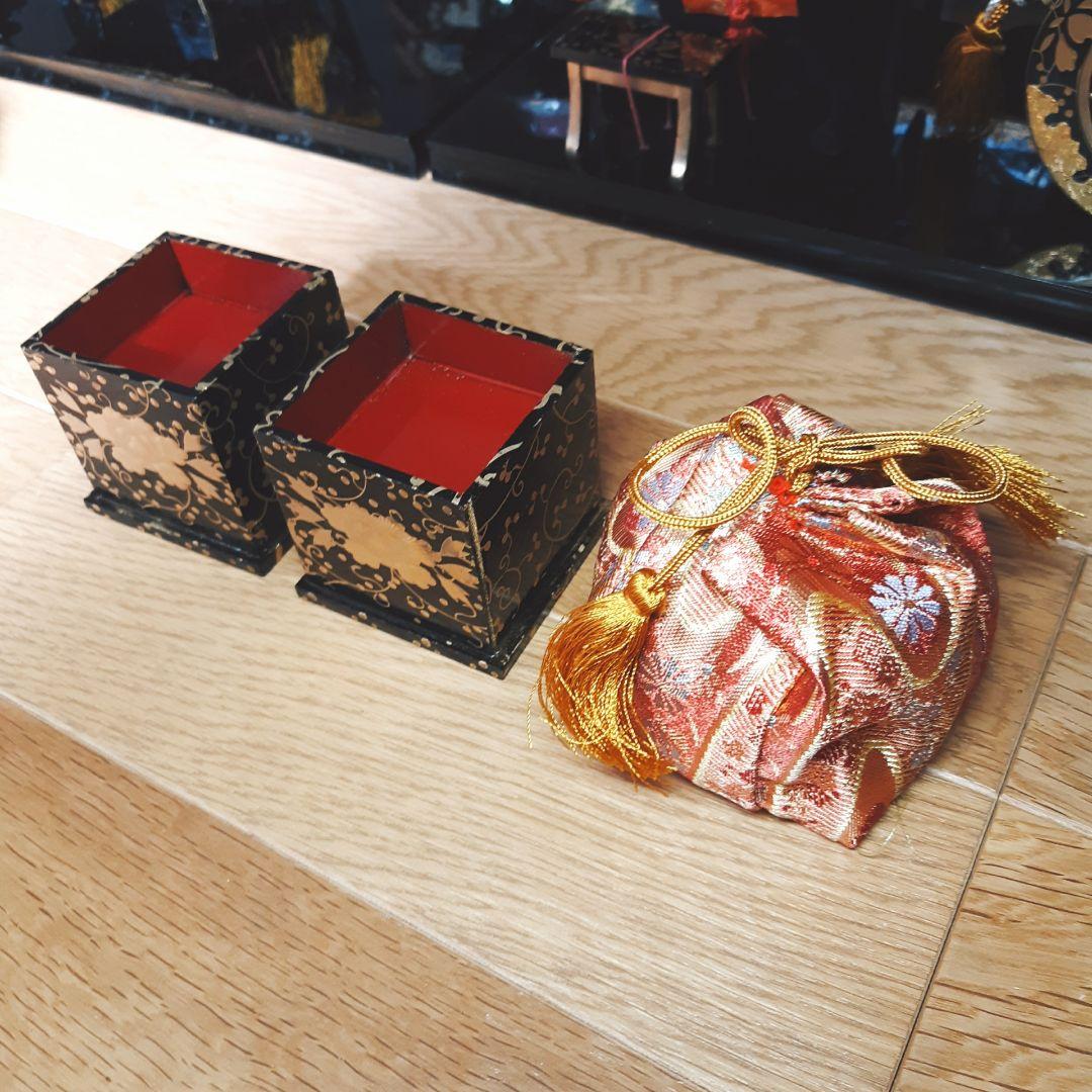 未使用品　高級御雛道具9点セット　35号 木製 雛飾り