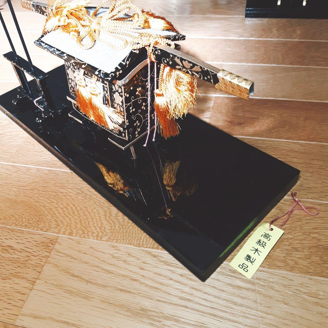 未使用品　高級御雛道具9点セット　35号 木製 雛飾り