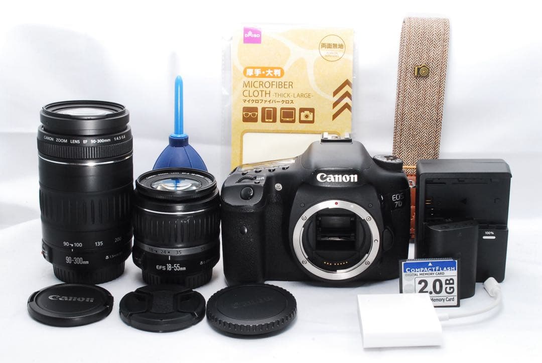 CFカードスマホ転送ケーブル付❤️Canon eos 7D❤️ハイアマチュアモデル❤️