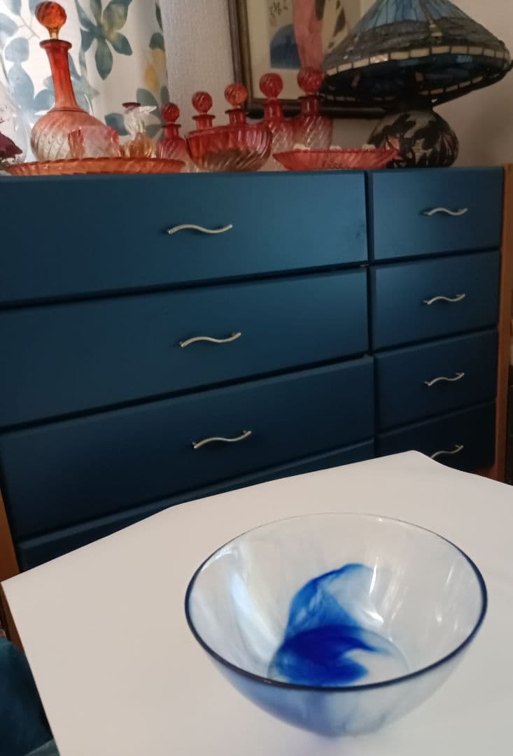 【ベネチアンガラス】　ムラノガラス　ボウル　インテリア　置物　工芸硝子