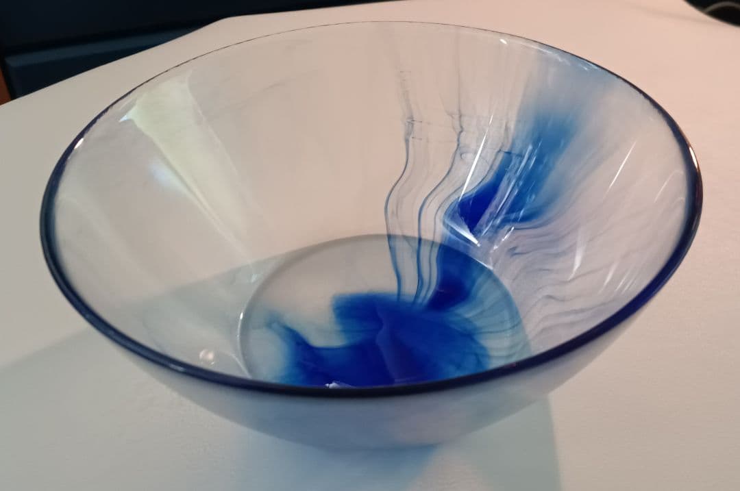 【ベネチアンガラス】　ムラノガラス　ボウル　インテリア　置物　工芸硝子