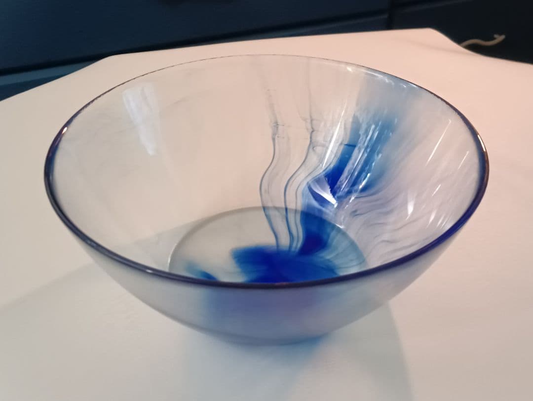 【ベネチアンガラス】　ムラノガラス　ボウル　インテリア　置物　工芸硝子