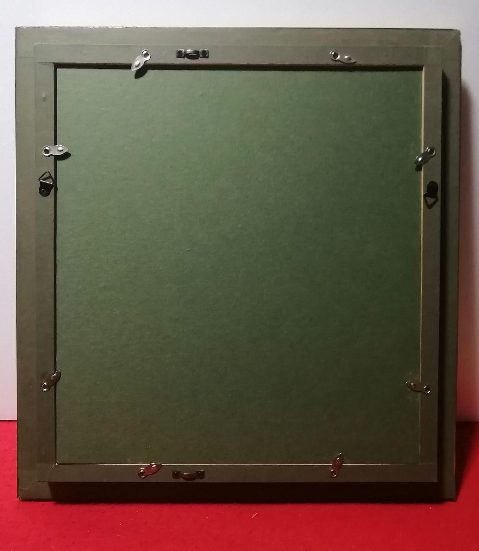 絵画　油彩画　油絵の具　木製ボード　 額縁　動物　豹　原画