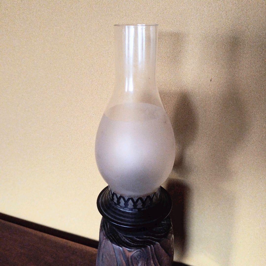 【ヴィンテージ】ランプ 昭和レトロ プリミティブ オイルランタン ガラス