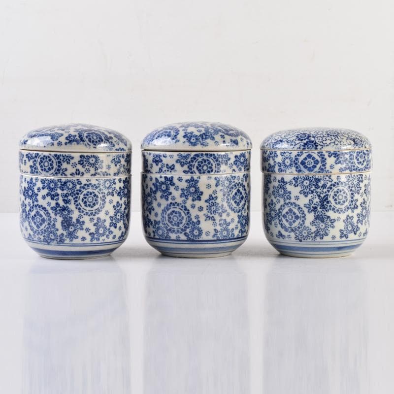 瀬戸焼　古瀬戸　段重　蓋物　3点まとめて　C　7162