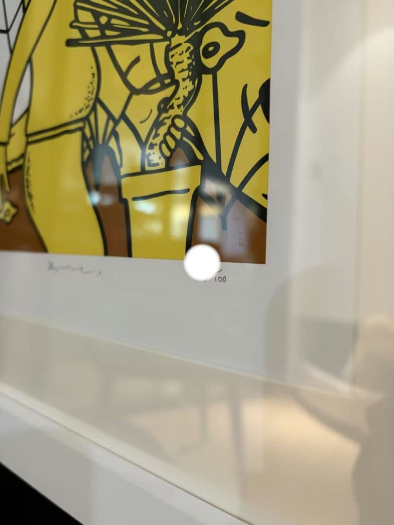 KYNE Untitled 2024 ED100 シルクスクリーン 額装。