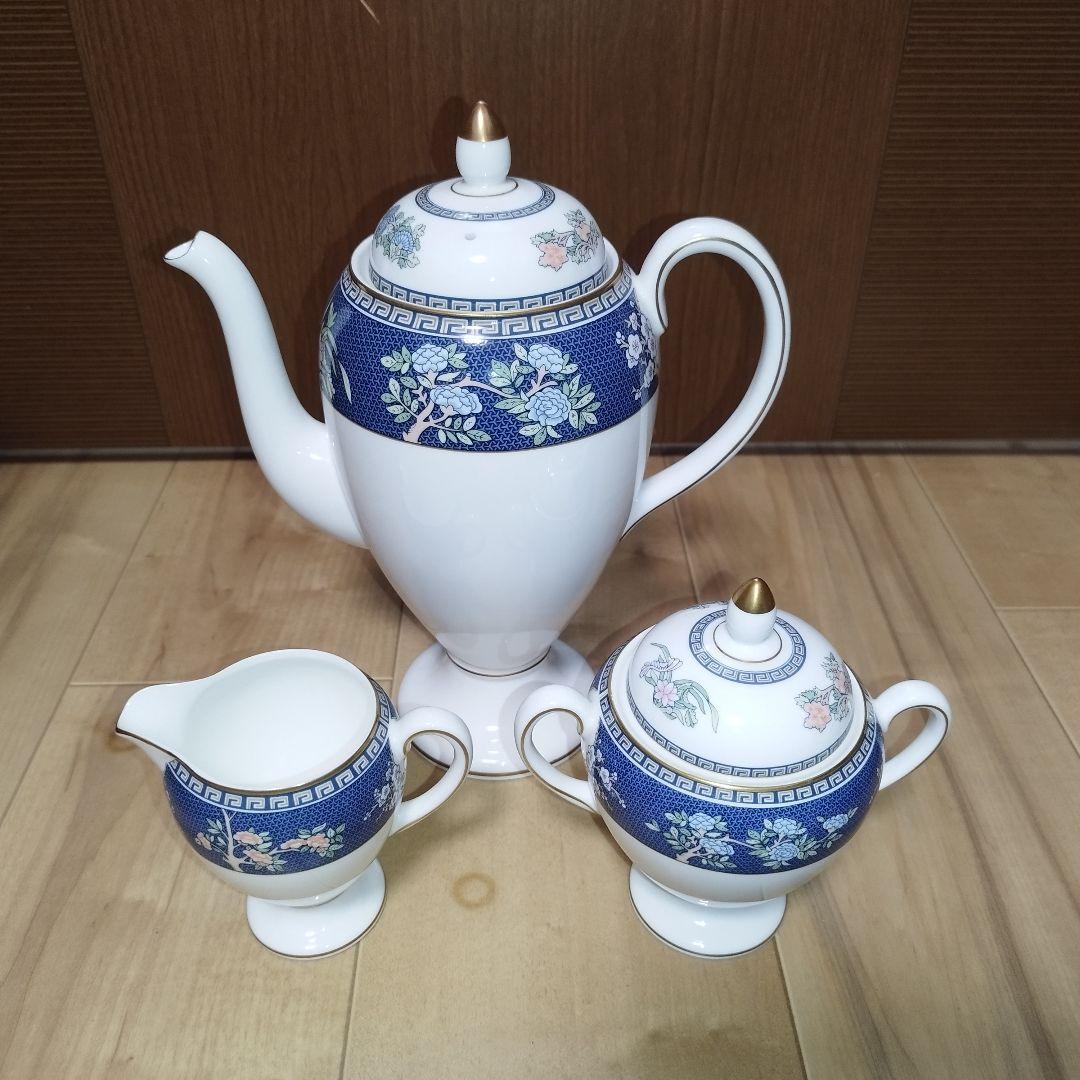 【大量まとめ】ウェッジウッド　ブルーサイアム　カップ&ソーサー ポット プレート