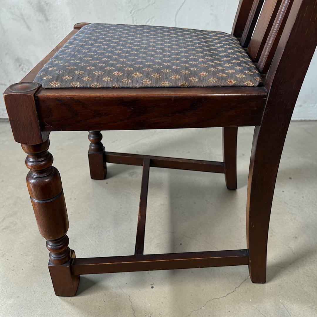 アンティーク チェア 椅子 木製 ブラウン ダイニングチェア レトロ 北欧風