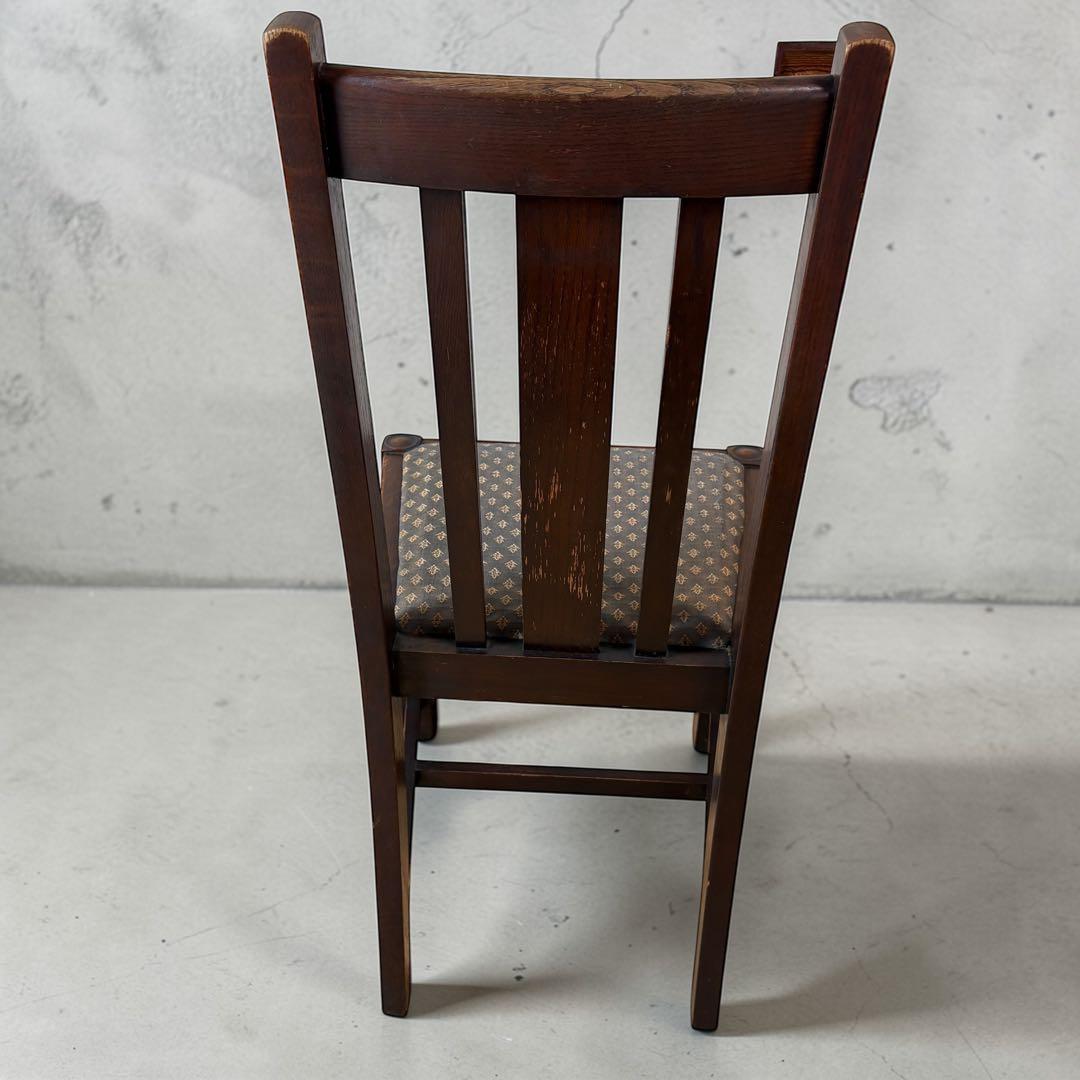アンティーク チェア 椅子 木製 ブラウン ダイニングチェア レトロ 北欧風