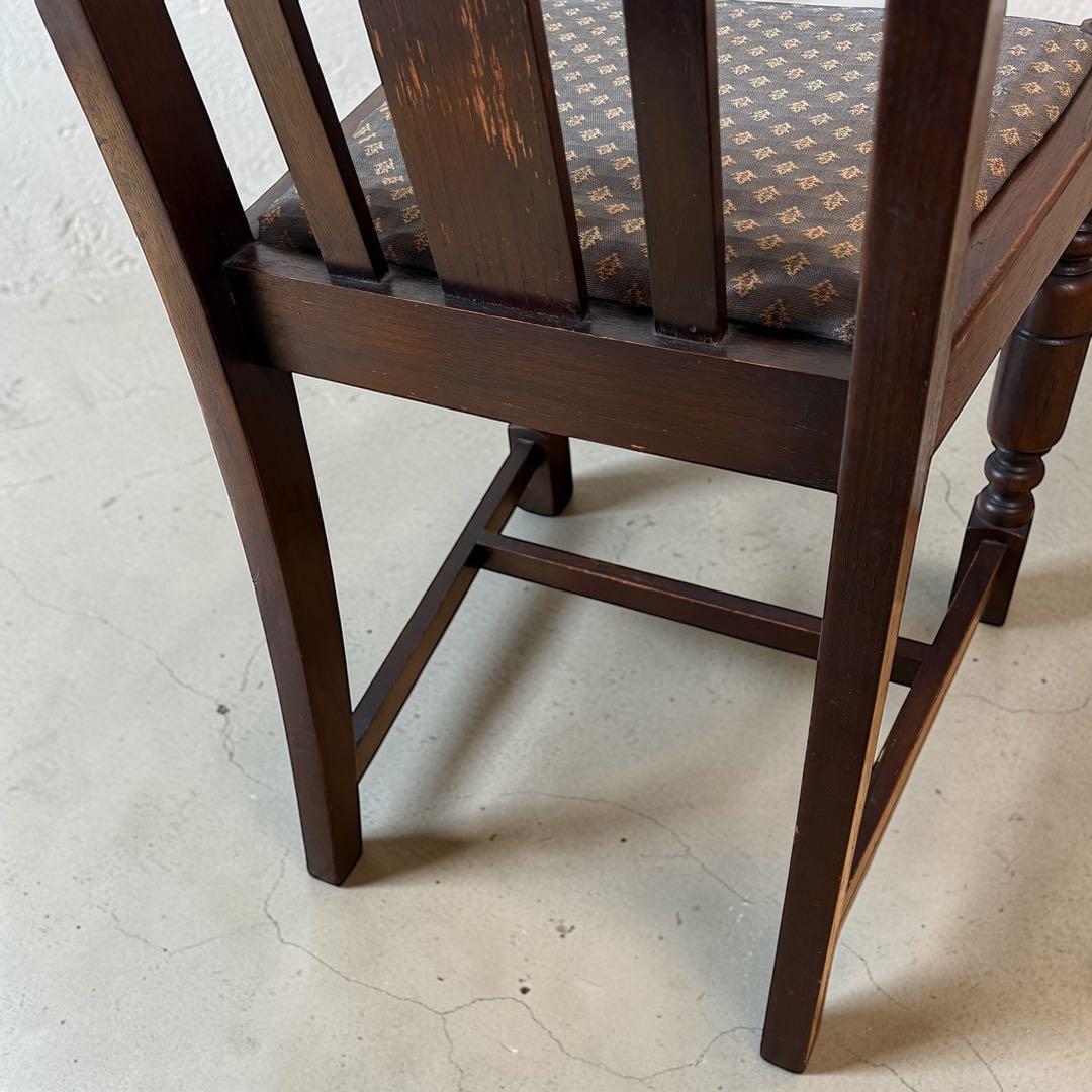 アンティーク チェア 椅子 木製 ブラウン ダイニングチェア レトロ 北欧風